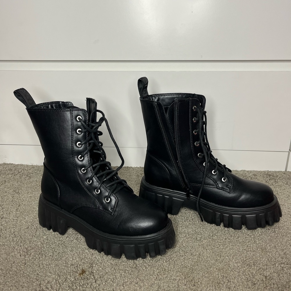 Black Buffalo Combat Boots